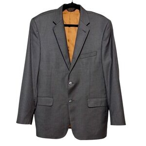 Vintage Jos. A. Bank Old Money Pinstripe Wool Blazer Men 41R Classic Core Preppy